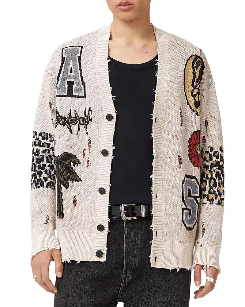 Allsaints Foxx Graphic Cardigan