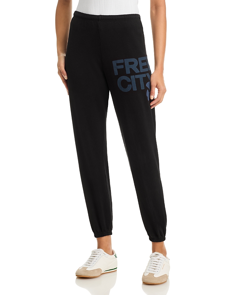 Free City Cotton Logo Sweatpants in Moonshadow