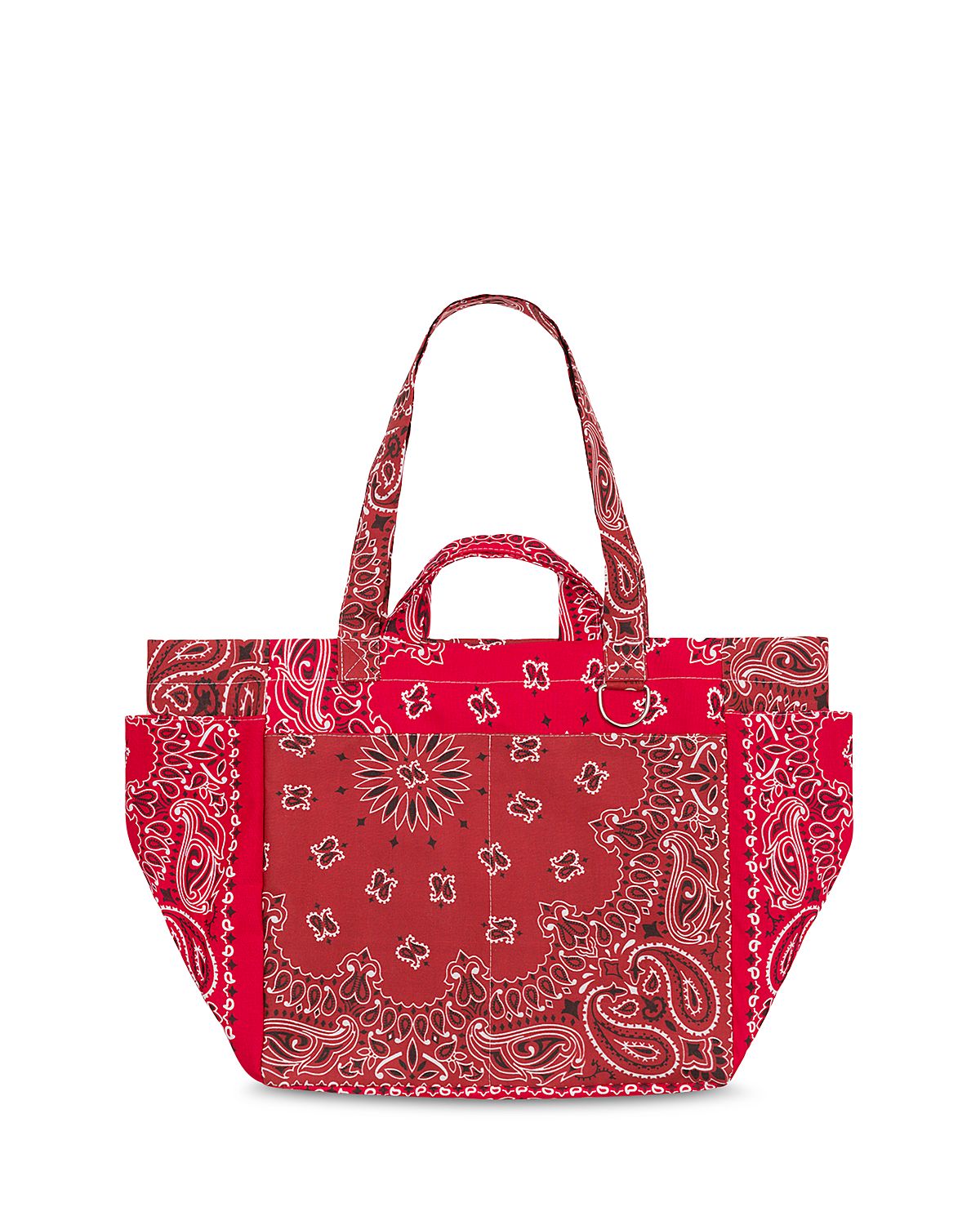 Call it By Your Name Sac Picnic Large Red Paisley Cotton Shoulder Bag