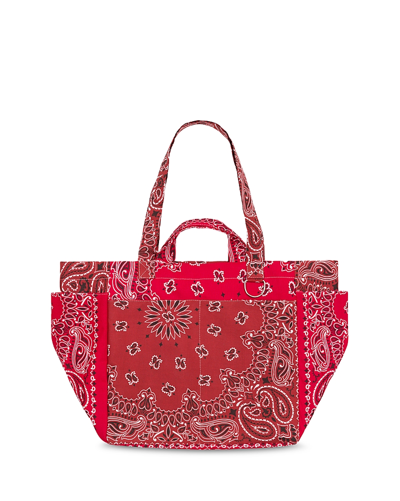 Call it By Your Name Sac Picnic Large Red Paisley Cotton Shoulder Bag