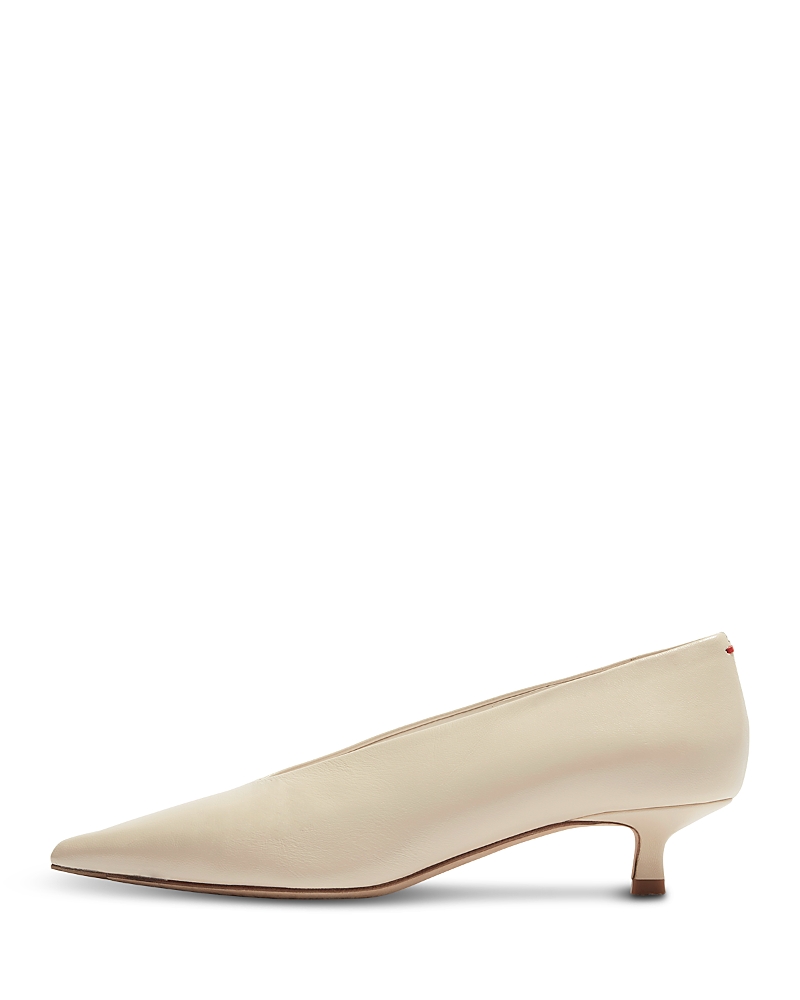 Aeyde Women's Clara Leather Kitten Heel Pumps