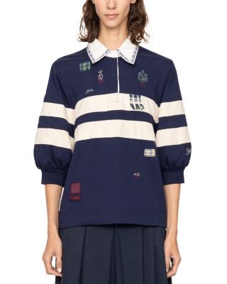 Claira Embroidered Rugby Shirt