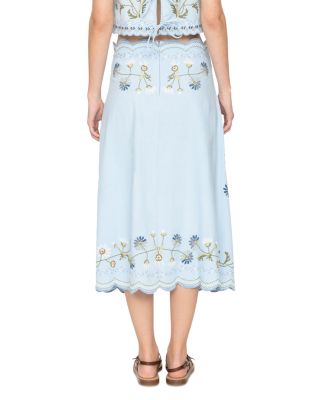 Audra Embroidered Skirt