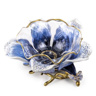 Ellie Flower Bowl, Blue
