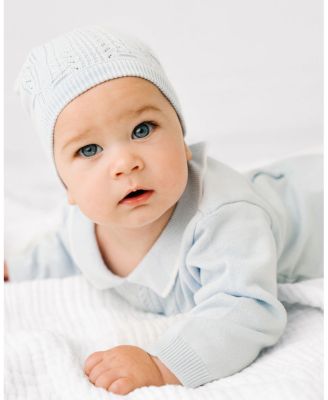 Boys' Collar Knit Longall with Hat - Baby