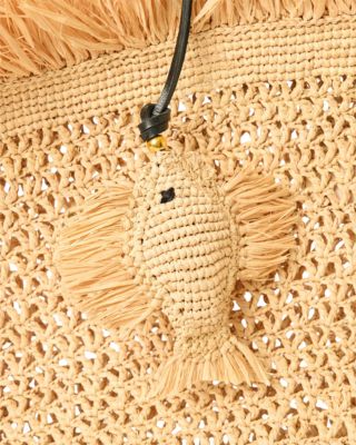 Raffia Fish Bag Charm