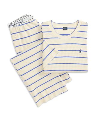 Striped Tee and Pants Pajama Set
