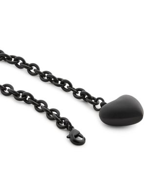 Mini Puffy Heart Necklace, 18"