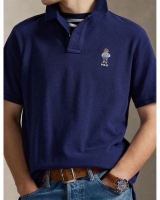 Classic Fit Polo Bear Mesh Polo Shirt