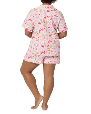 French Quarter Short Sleeve Classic Shorty Stretch Jersey Pajama Set