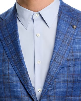 Midland Textured Plaid Regular Fit Sport Coat