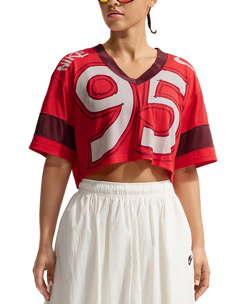Nike Oversized Cropped Jersey Top