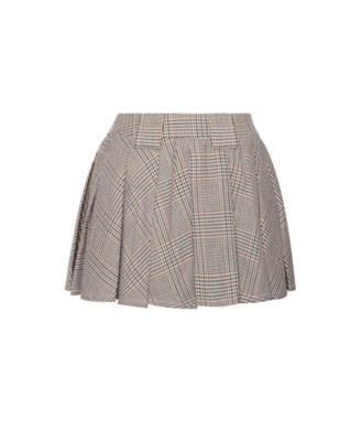  Oaklyn Plaid Pleated Mini Skort