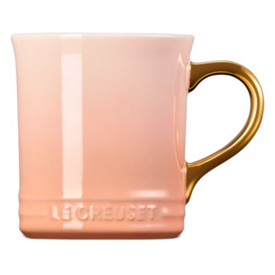 Metallic Handle Stoneware Mug