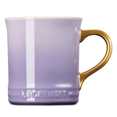 Metallic Handle Stoneware Mug