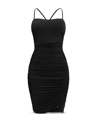 Ruched Jersey Mini Dress