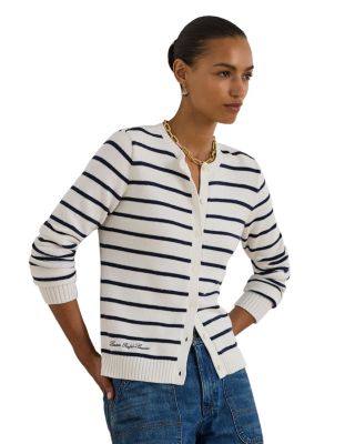 Striped Cardigan Sweater 