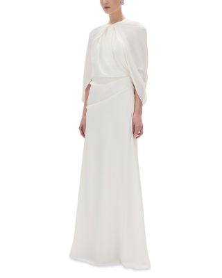 Hallie Draped Cape Gown