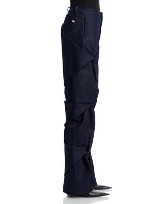 Astrid Denim Draped Trousers