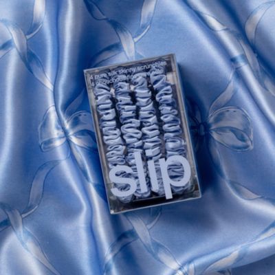 Pure Silk Back to Basics Skinny Scrunchies, Set of 4