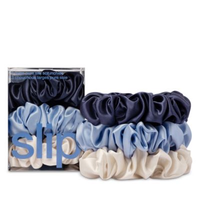 Pure Silk Large Scrunchies, Set of 3