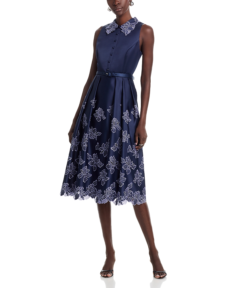 Theia Merisel Sleeveless Shirt Dress
