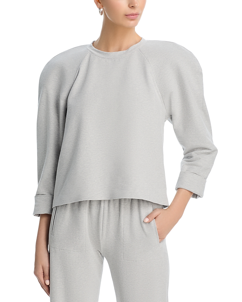 Norma Kamali Bomber 1980s Sweatshirt In Gray