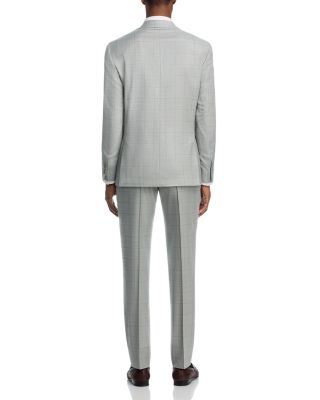 Classic Fit Shark Tonal Windowpane Suit