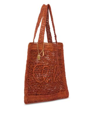 Summer Banana Raffia Tote