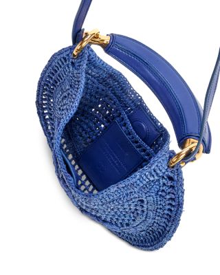 Summer Banana Mini Raffia Bag