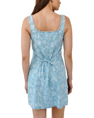 Sleeveless Button Front Fitted Dress