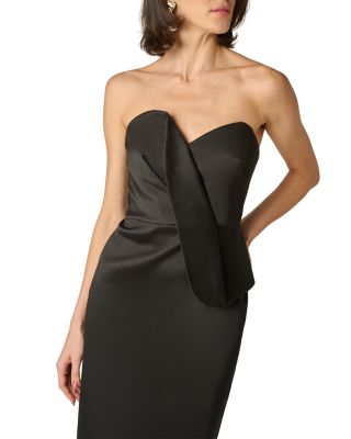 Stretch Mikado Midi Dress