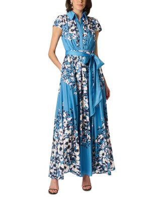 Printed Chiffon Long Dress