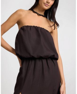 Air Linen High Slit Maxi Dress