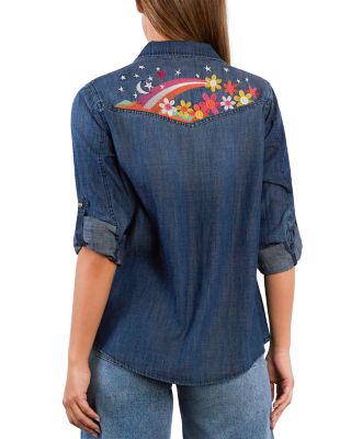 To The Moon and Back Denim Shirt