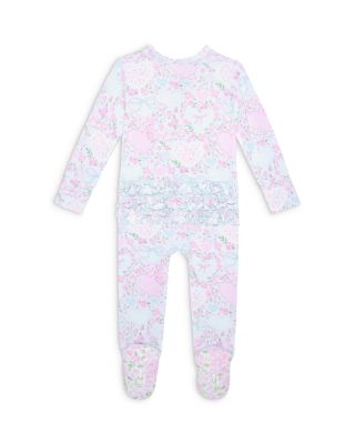 Girls' Josephine Ruffled Zippered One Piece Footie - Baby