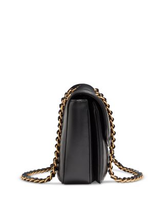 Medium VLogo Leather Shoulder Bag