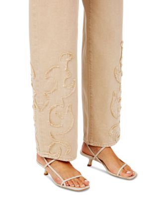 Birkin Mid Rise Straight Jeans in Ranchero Coco Mousse