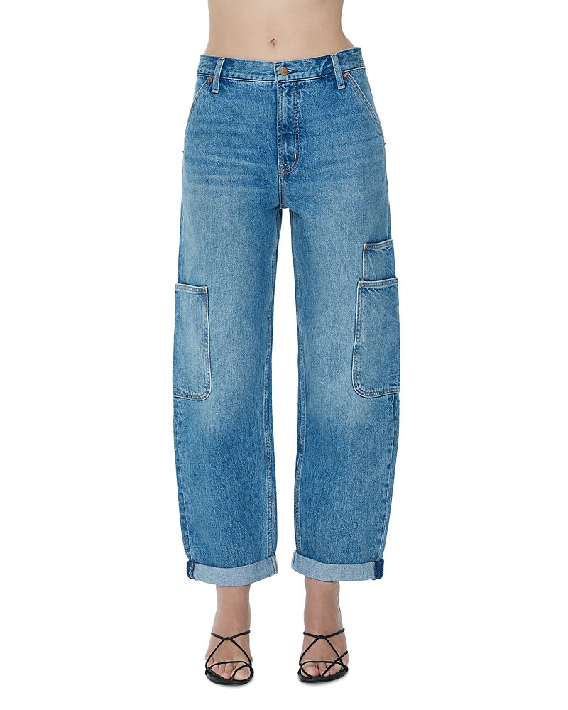 Pistola Sonny High Rise Multi Pocket Barrel Jeans in Coastal Fade