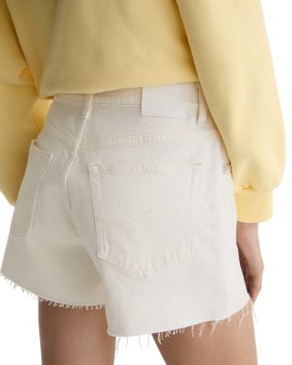 Halle Denim Shorts in Powder Mended