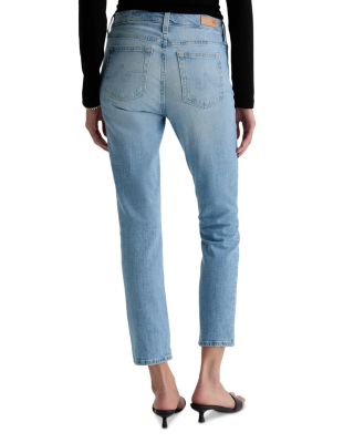 Mari Mid Rise Slim Straight Crop Jeans in Cruiser