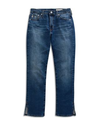 Mari Mid Rise Slim Straight Crop Jeans in 15 Years Prague