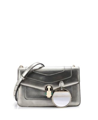 Small Serpenti Forever Shoulder Bag Metallic Leather