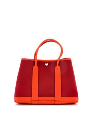 30 Garden Party Tote Toile and Leather