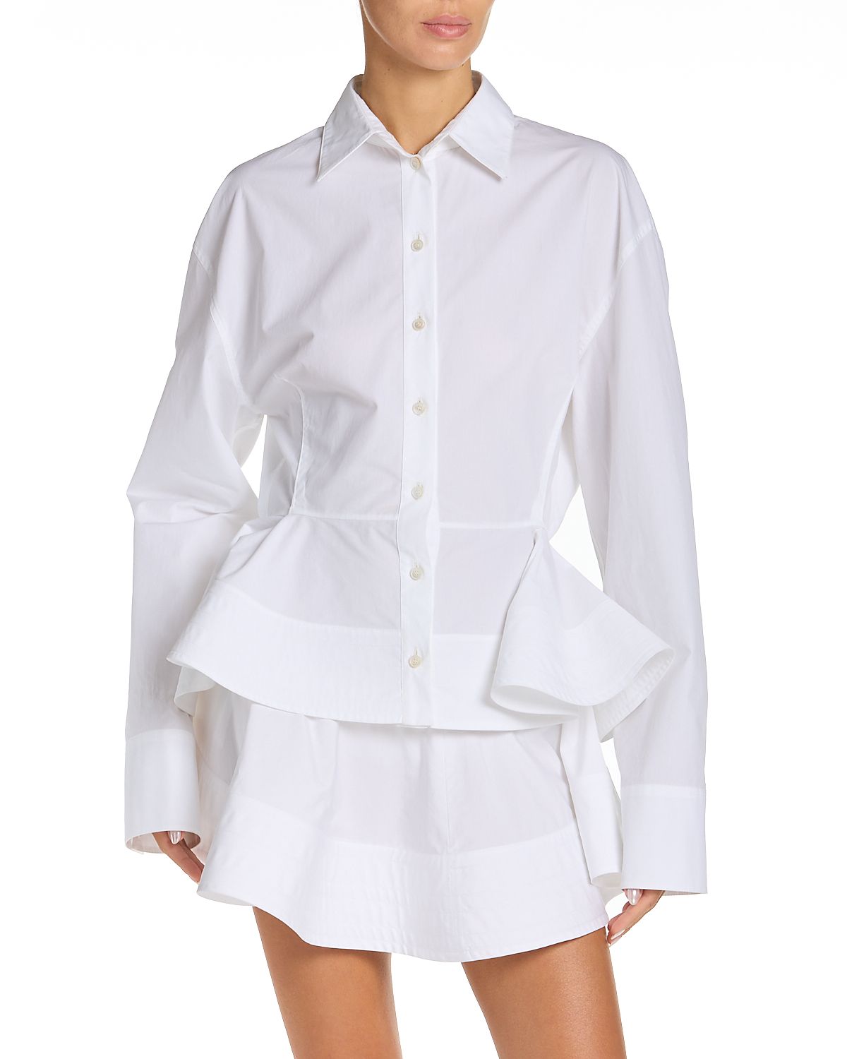 Stella McCartney Poplin Peplum Shirt