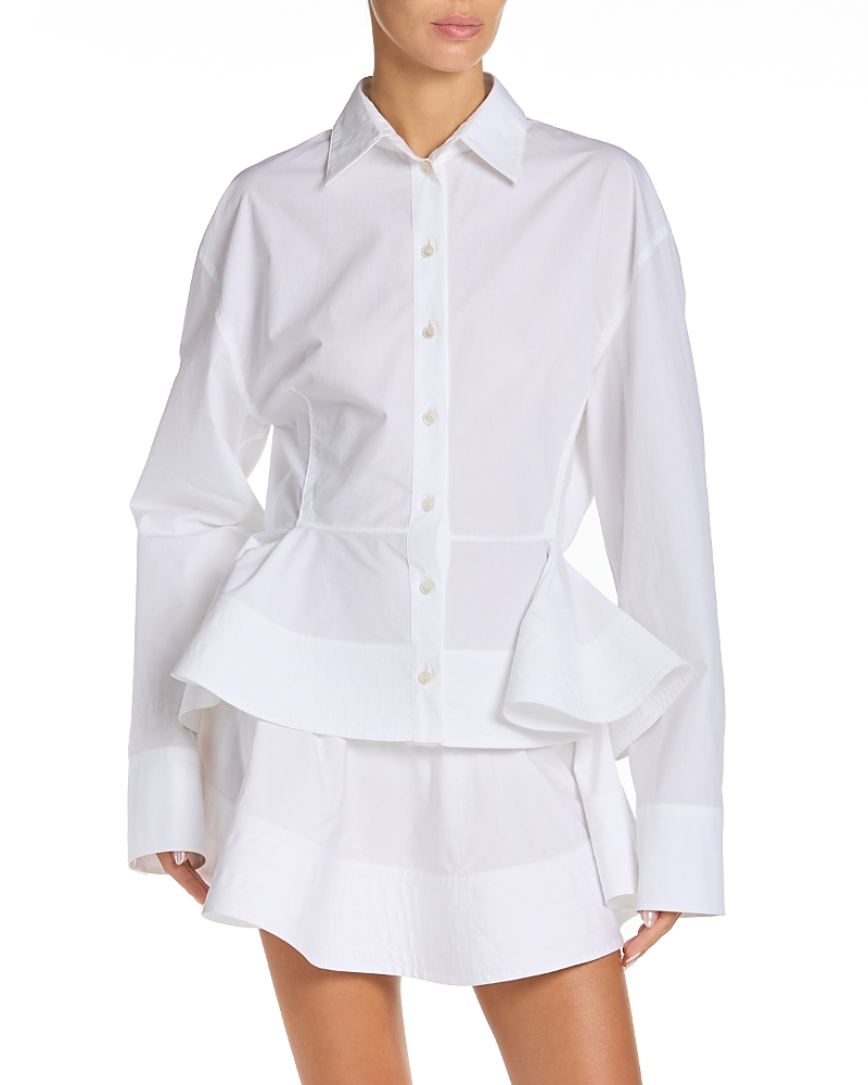 Stella McCartney Poplin Peplum Shirt