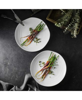 Teck 8" White Salad Plates, Set of 4