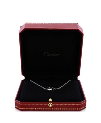  Love Interlocking Necklace 18K White Gold, 17.25"