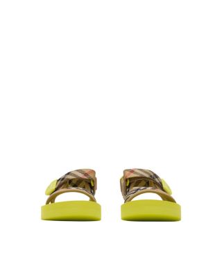 Unisex Check Sandals - Toddler, Little Kid