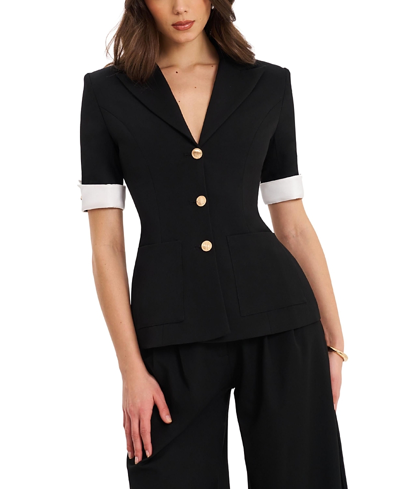 Miss Circle Aleena Short Sleeve Business Casual Blazer